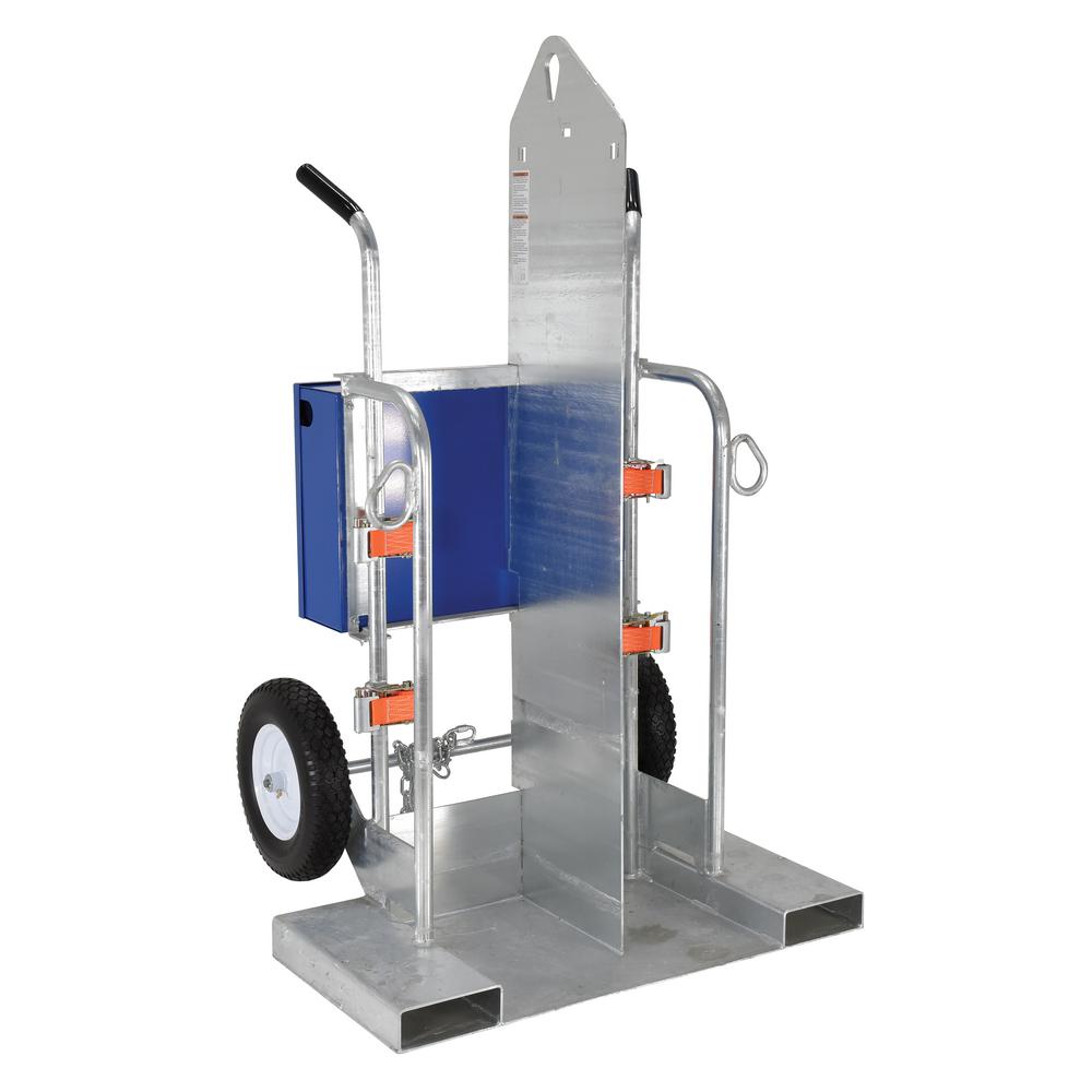 Gas Welding Cart Oversize Pneumatic Tires Welding Tanks Torch Equipment Cart NEW