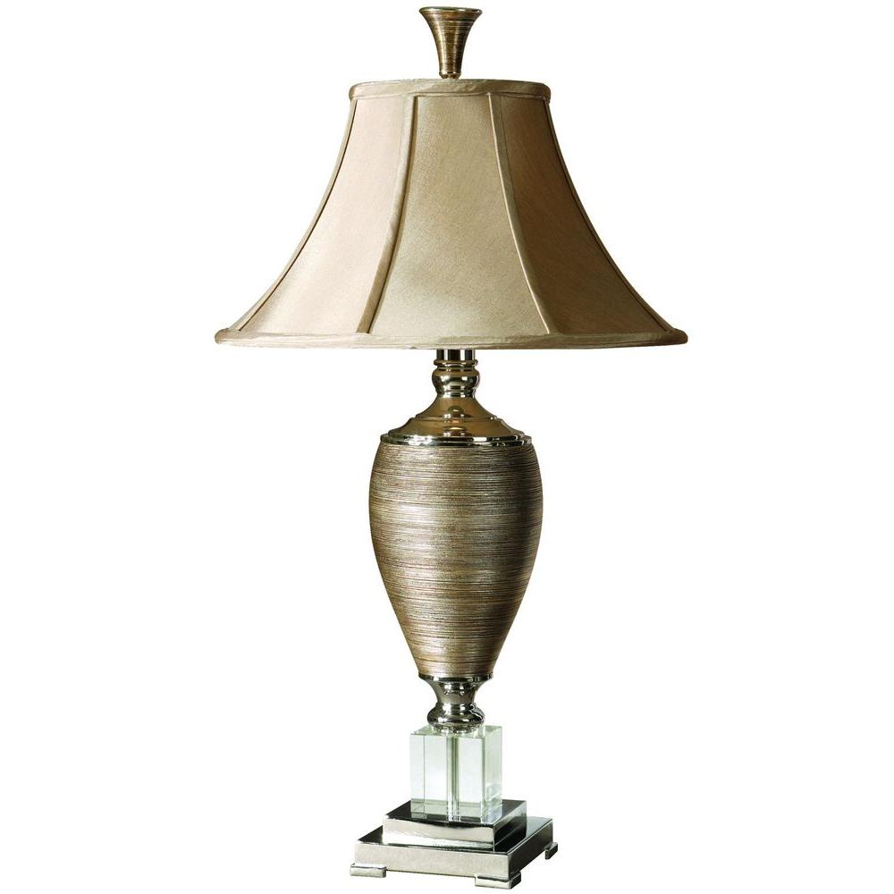 Global Direct 32.5 in. MetallicGold Table Lamp26738 The Home Depot