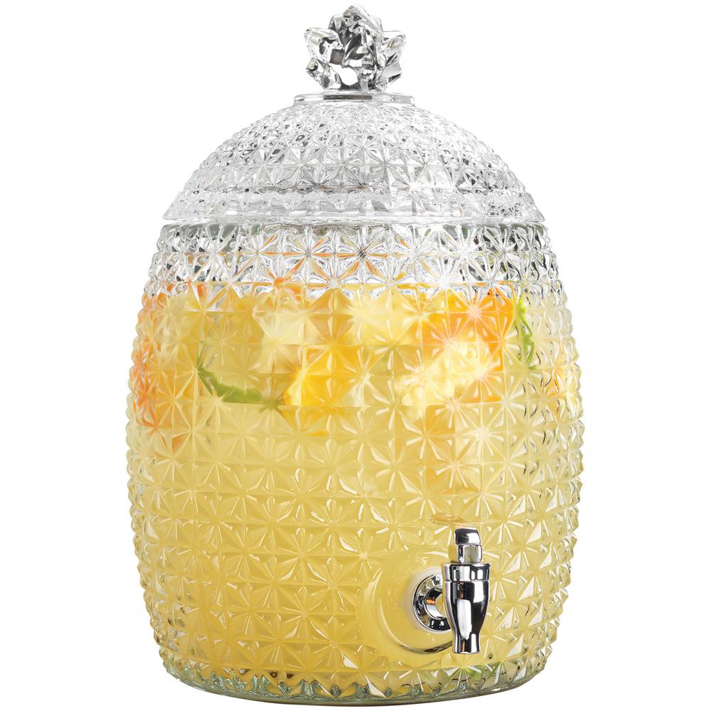 HOME ESSENTIALS & BEYOND 1.7 Gal. Pineapple Shaped Drink Dispenser5226