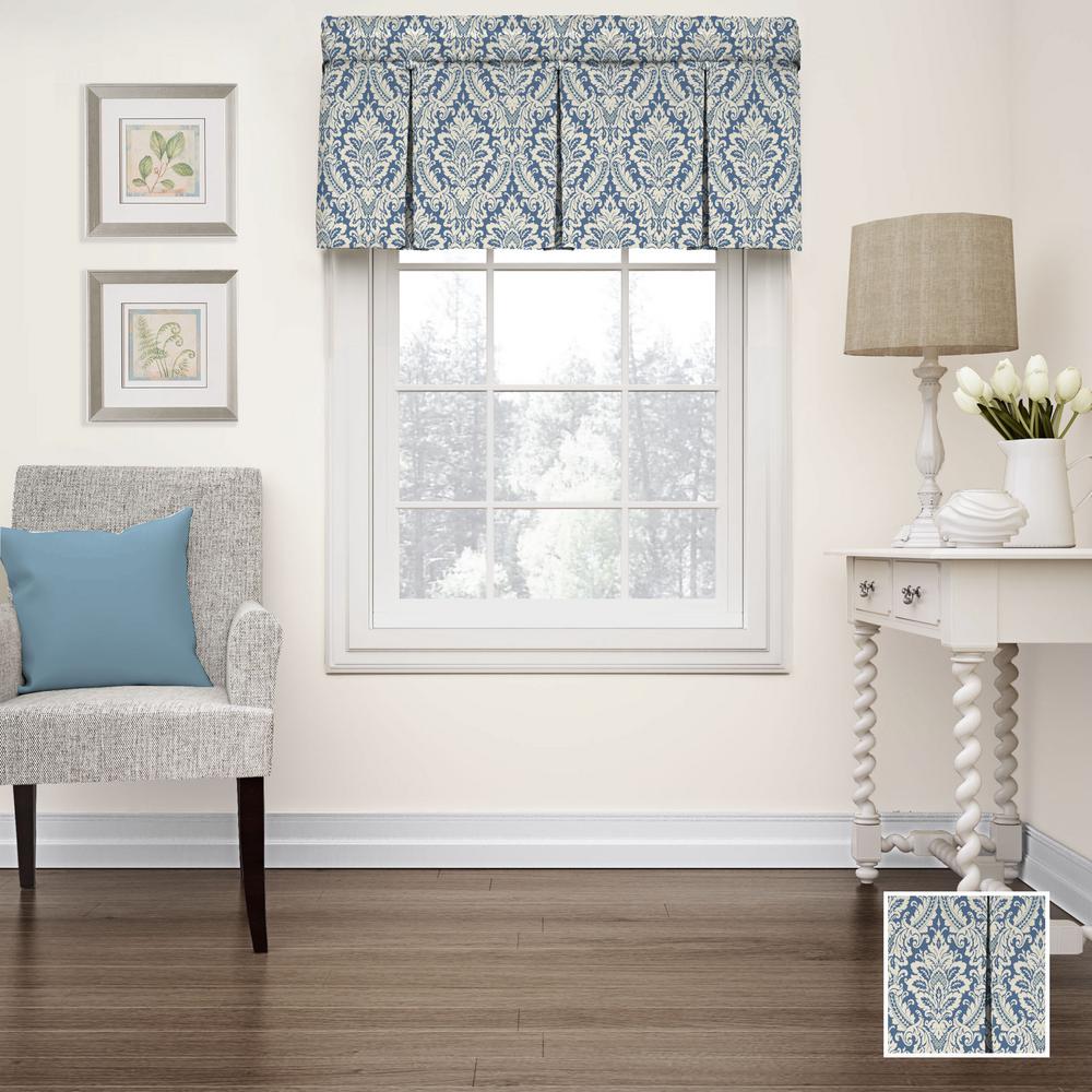 Waverly Donnington 52 In W X 18 In L Cotton Box Pleat Window