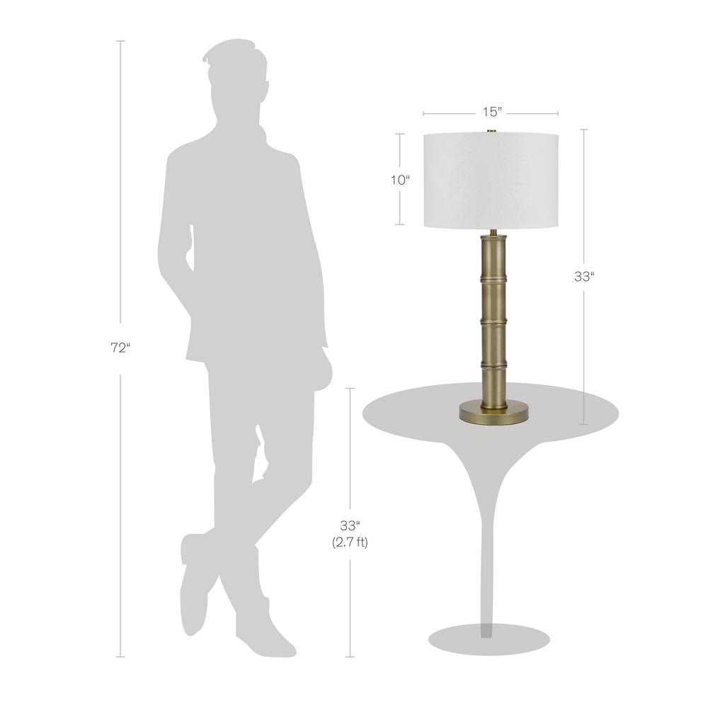 gold bamboo table lamp
