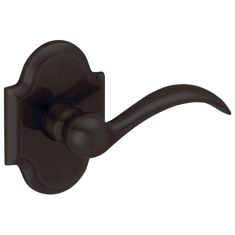 Baldwin Door Levers Hardware The Home Depot Compare Estate Beavertail Oil Rubbed Bronze Hall Closet Door Lever