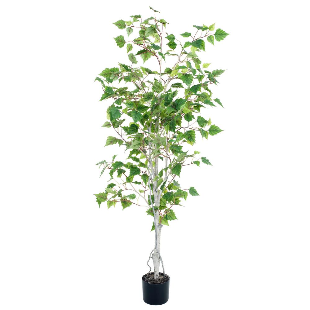 Pure Garden 5 ft. Artificial Birch Tree 