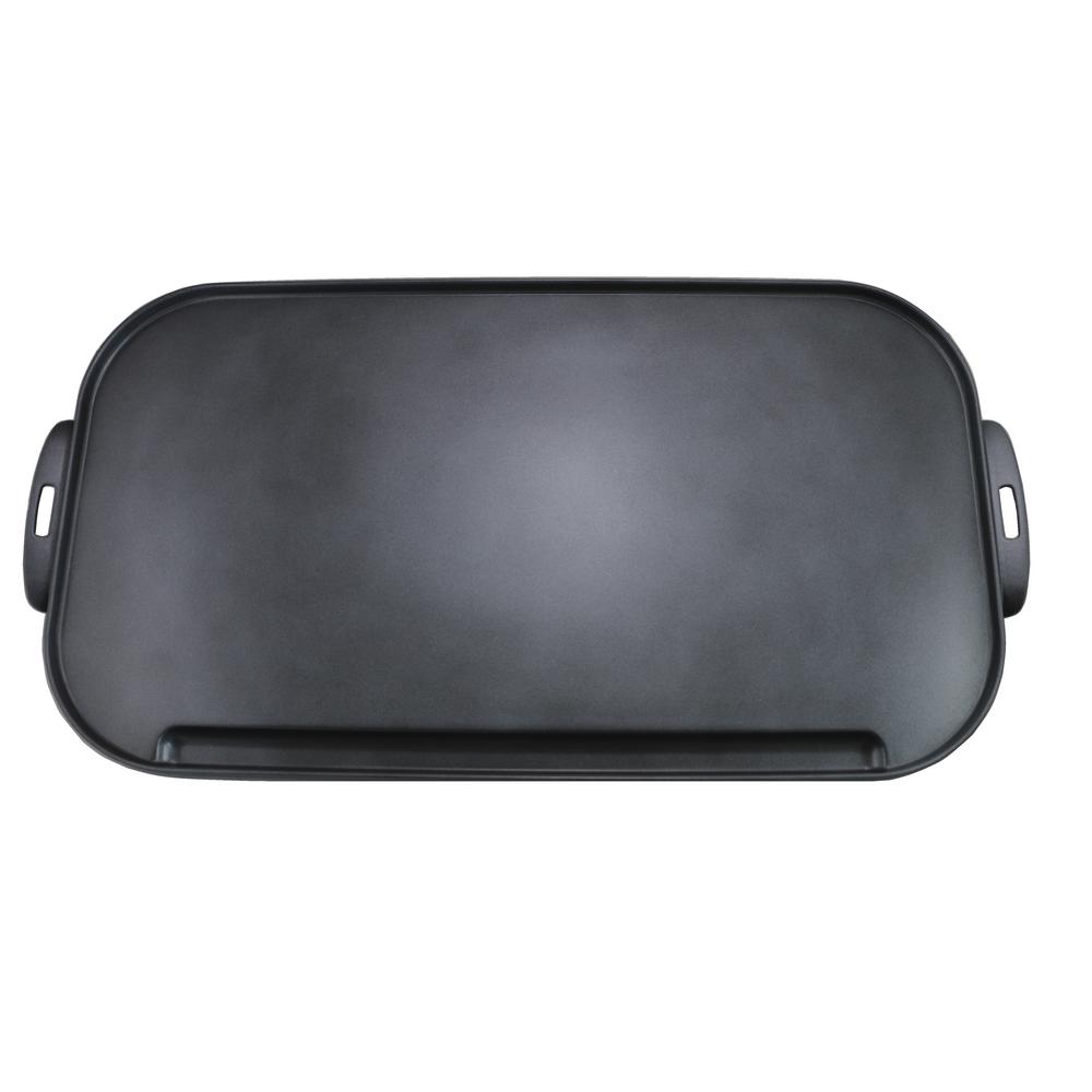 Little Griddle 10.8 inch Ceramic Non-Stick Double-Burner Griddle in Charcoal... by Little Griddle