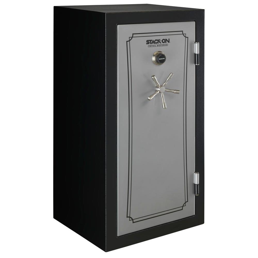 Total Defense 40-Gun Fire/Waterproof Combination Lock Safe, Matte Black/Silver by Total Defense