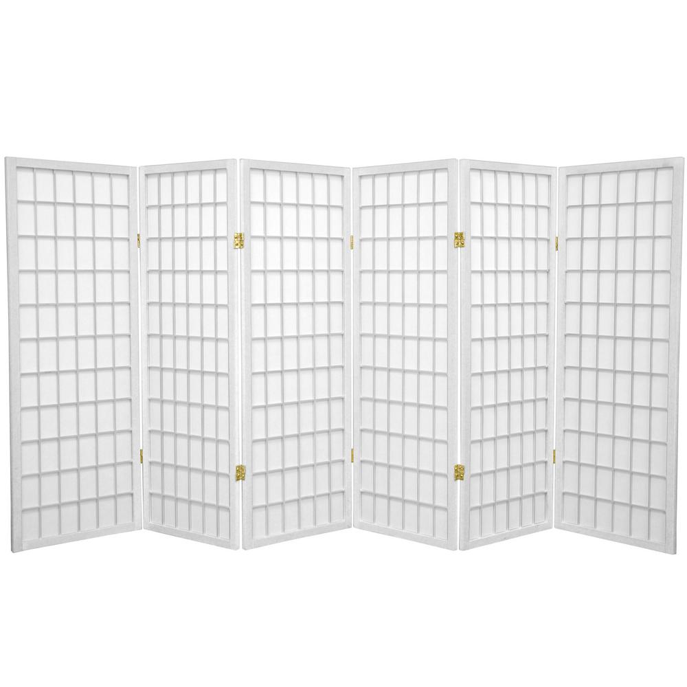 Oriental Furniture 4 ft. White Do It Yourself Canvas 3Panel Room