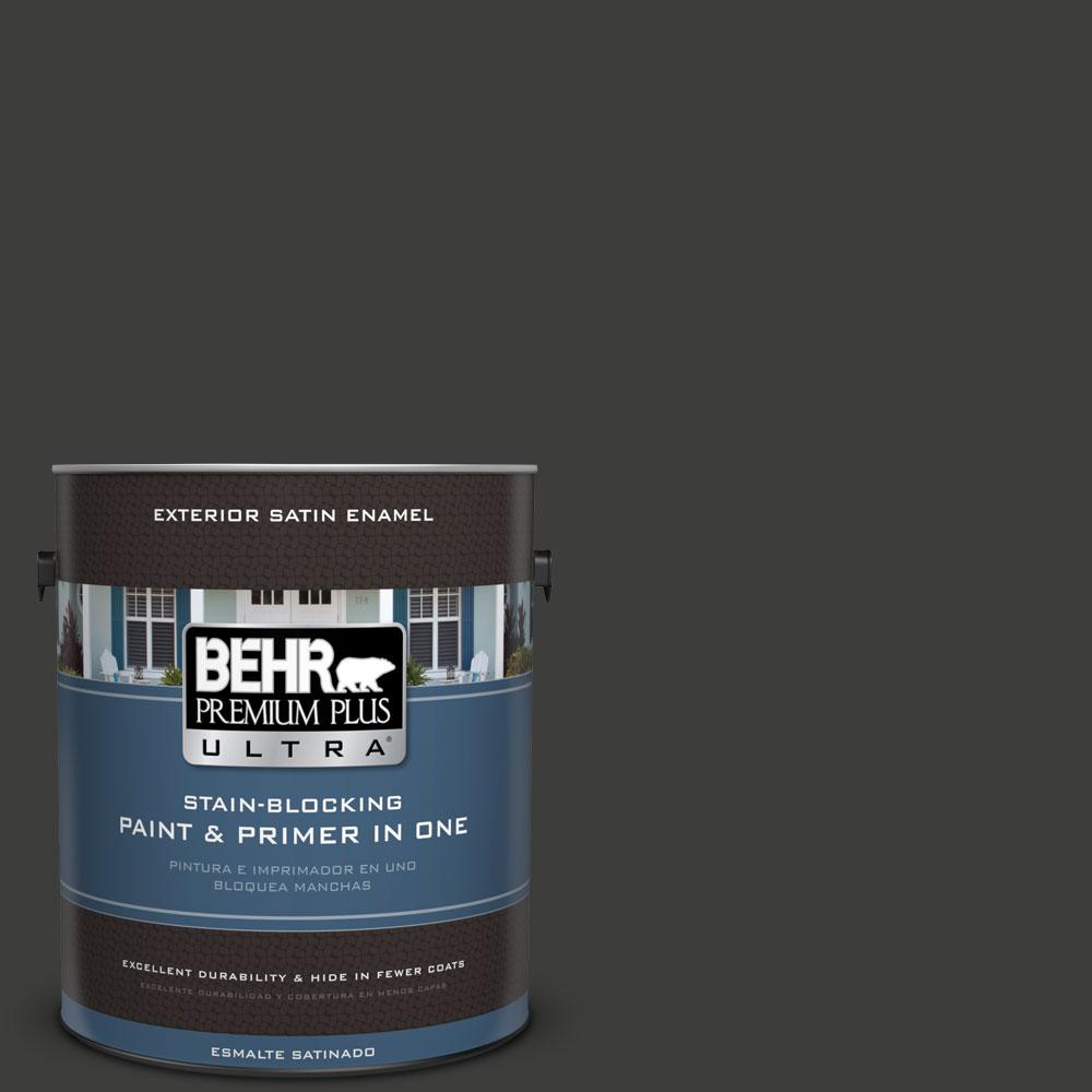 BEHR Premium Plus Ultra 1gal. SH790 Black Suede Satin