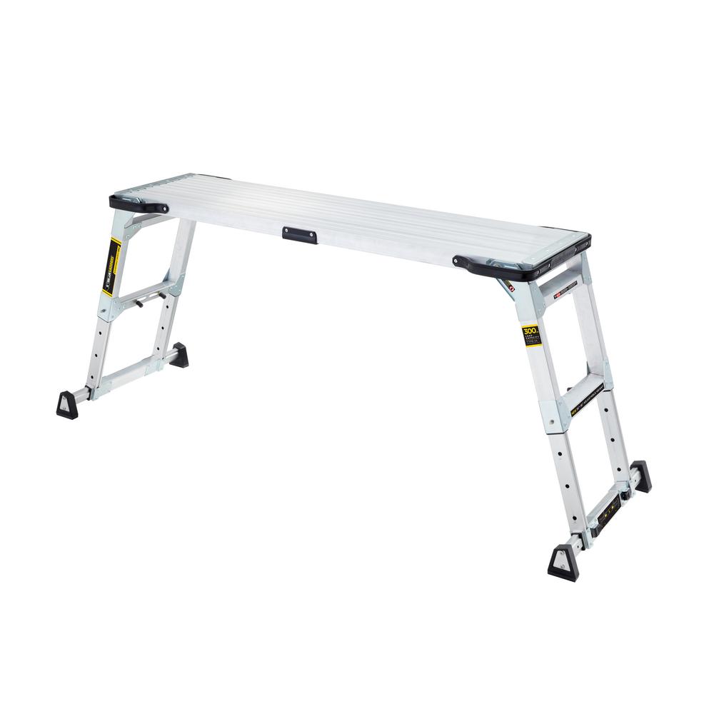Gorilla Ladders 55 In X 14 20 Heavy Duty Adjule Gorilla Ladders 55 In X 14 20 Heavy Duty Adjule