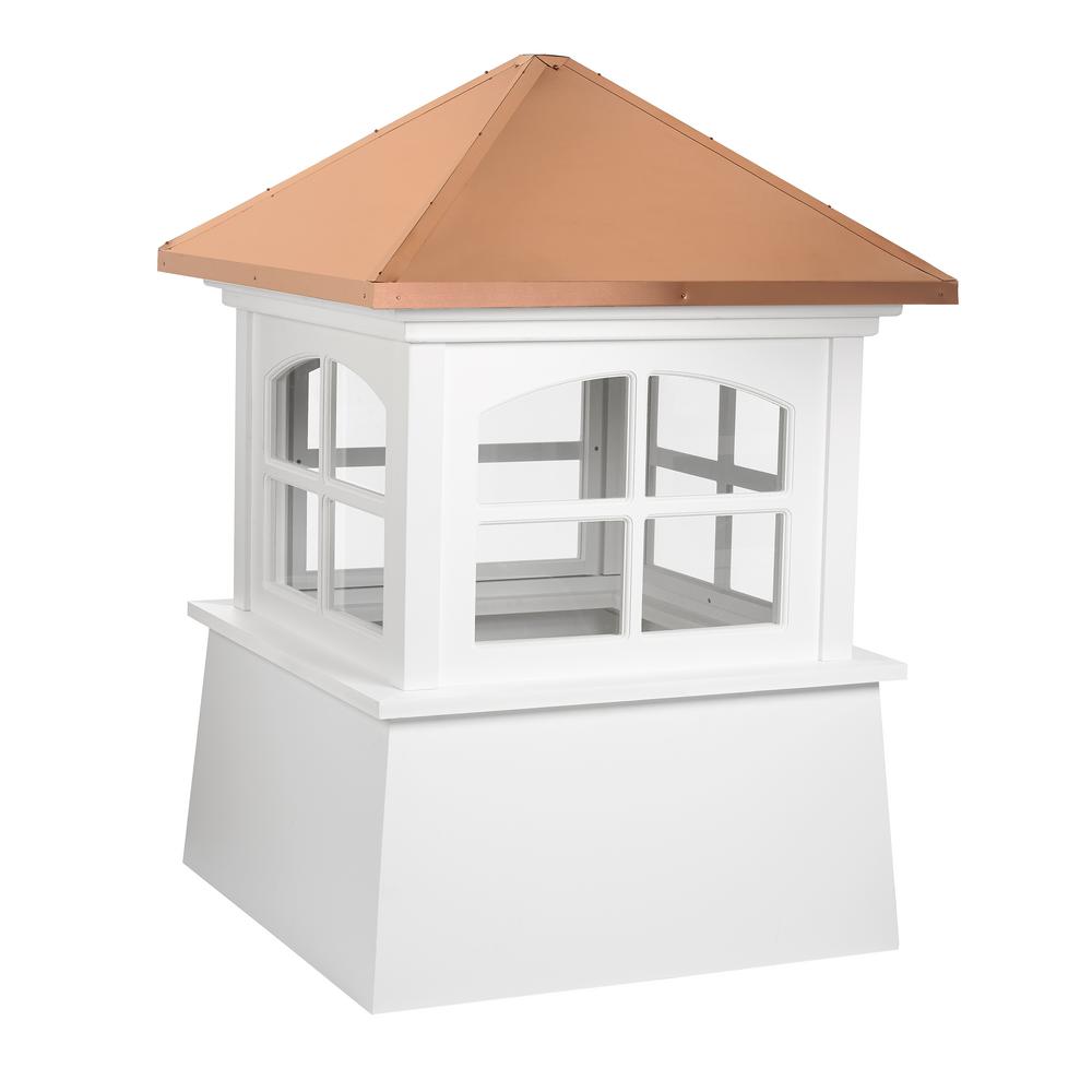 Coventry Vinyl Cupola with Copper Roof 18 x 24 by Good Directions