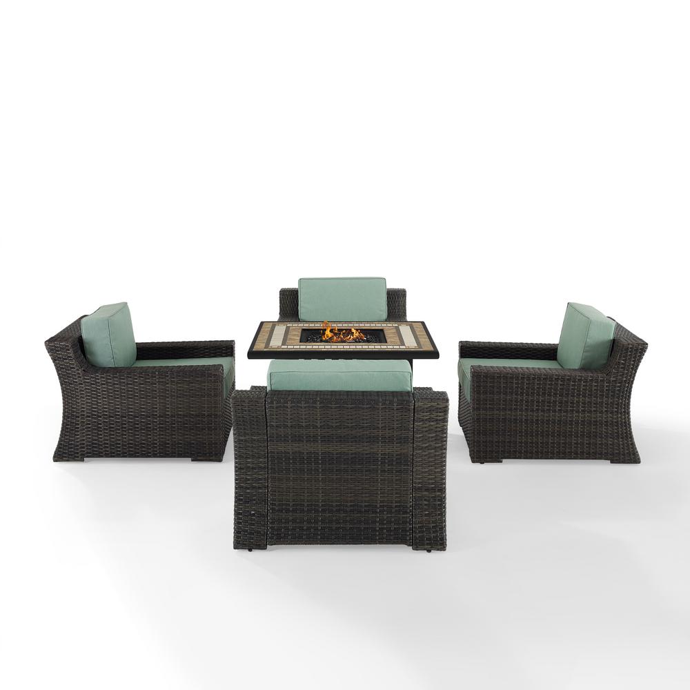 Crosley Furniture Beaufort 5 Piece Wicker Patio Fire Pit Seating Set With Mist Cushions Ko70180br The Home Depot - Patio Furniture With Fire Pit Home Depot Crosley Furniture Beaufort 5 Piece Wicker Patio Fire Pit Seating Set With Mist Cushions Ko70180br The Home Depot - Patio Furniture With Fire Pit Home Depot