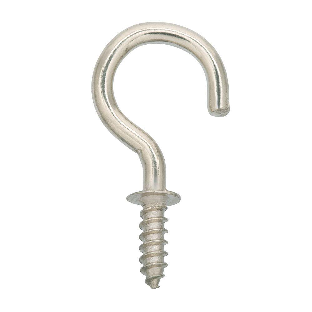 Crown Bolt 1 in. Stainless Steel Cup Hook30284 The Home Depot