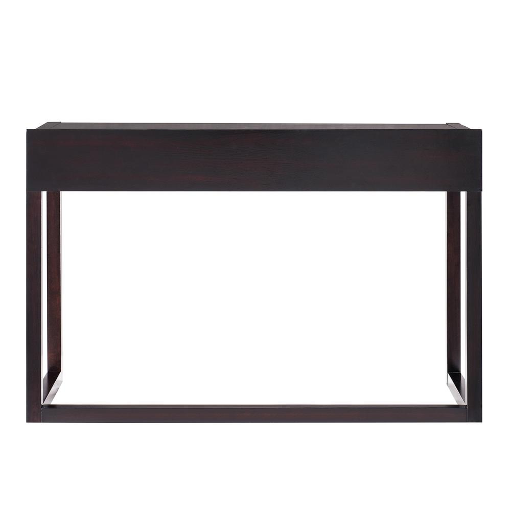 Southern Enterprises Croshen Ebony Small Space Student Desk