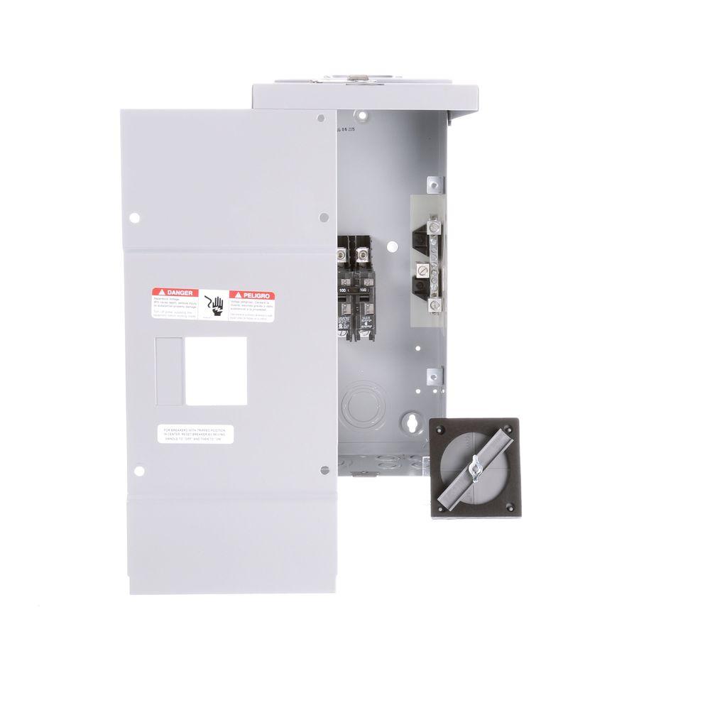 Siemens 100 Amp 2-Space 2-Circuit Main Breaker Outdoor Load Center