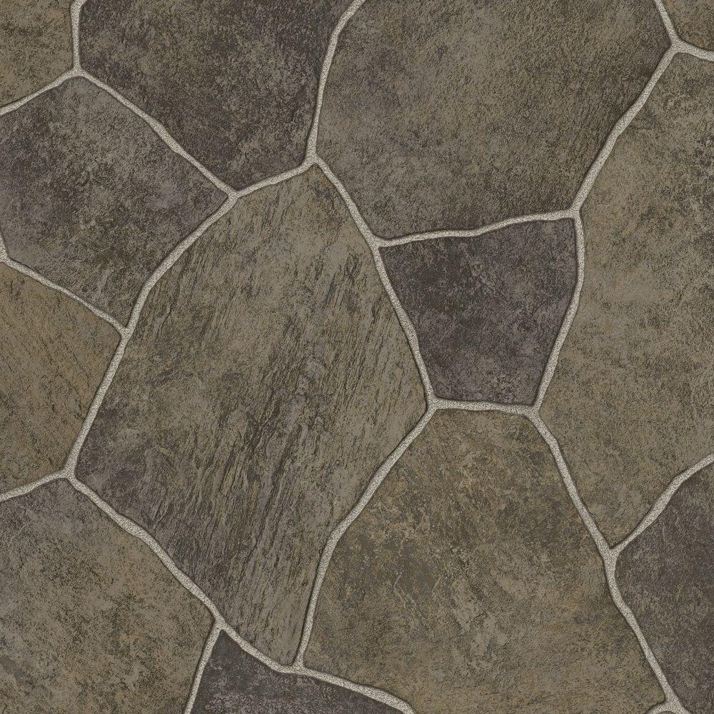 Trafficmaster Take Home Sample Natural Paver Vinyl Sheet 6 In Natural Paver Vinyl Sheet