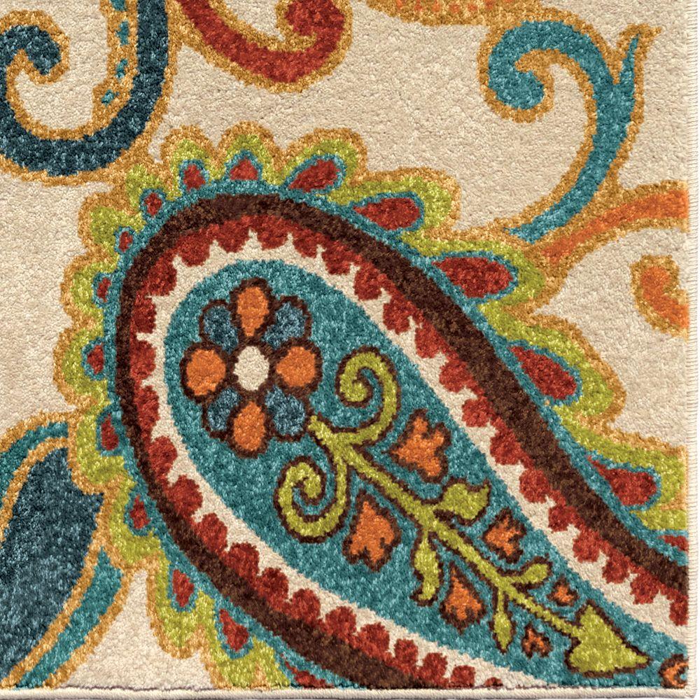 Orian Rugs Wyndham Multi Paisley 8 Ft X 11 Indoor Outdoor Orian Rugs Wyndham Multi Paisley 8 Ft