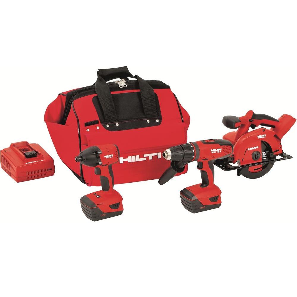 Hilti 18Volt LithiumIon Cordless Hammer Drill Driver/Impact Driver