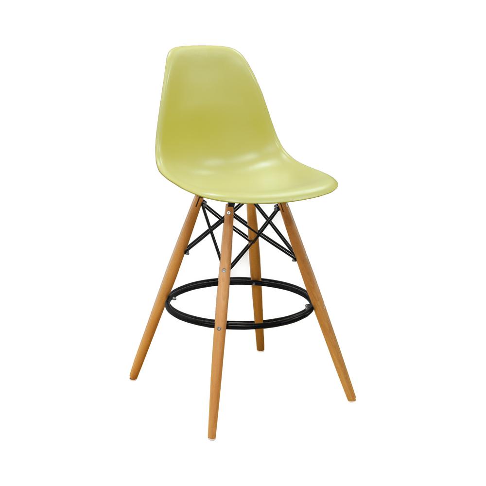Mod Made Paris Tower 28 In Green Mid Century Modern Barstool Set Green Mid Century Modern Barstool Set Of 2 Mm Pc 016wh The Home Depot