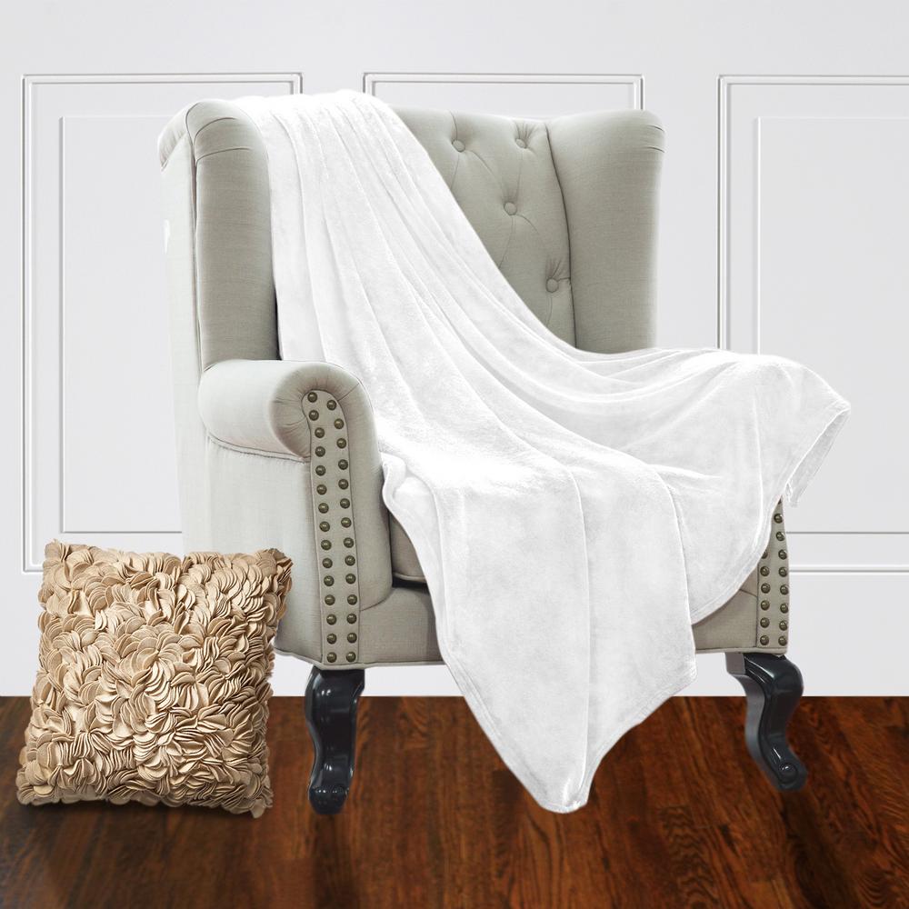 HYSEAS Velvet Plush Blanket, Home Fleece Bed Throw Blanket ...