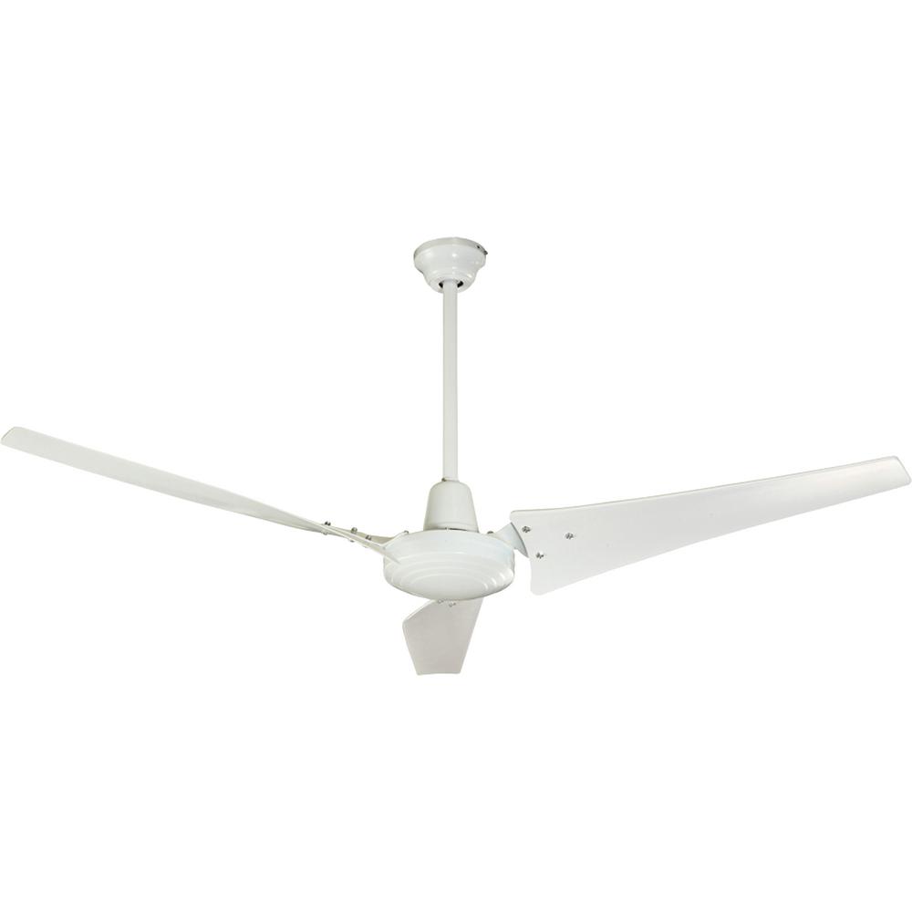 Hampton Bay Industrial 60 in. White Energy Star Ceiling Fan92856 The Home Depot
