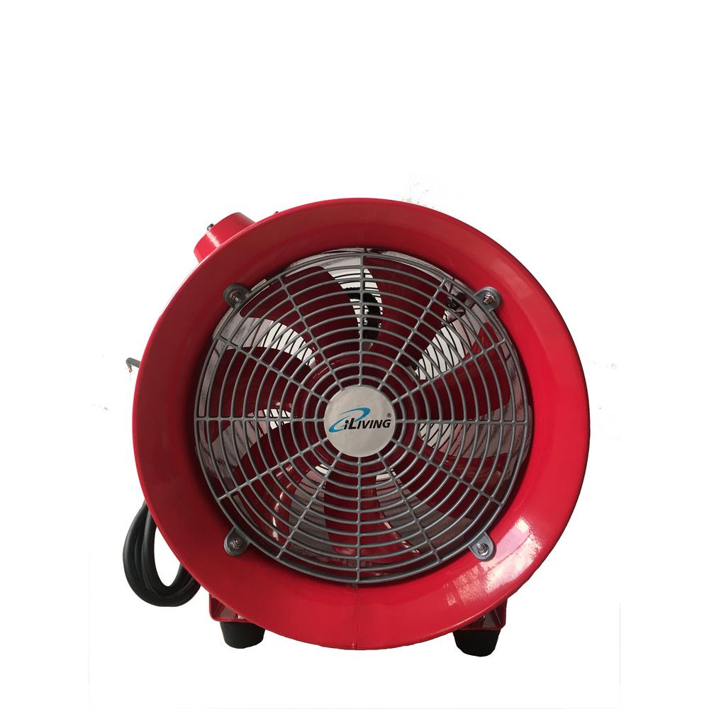 ILIVING Explosion Proof 12 In. Ventilation Floor Fan, With 550-Watt ...