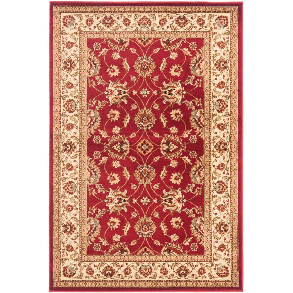 Safavieh Oriental 4 X 6 Area Rugs The Home Depot Lyndhurst Red Ivory 4 Ft X 6 Area Rug