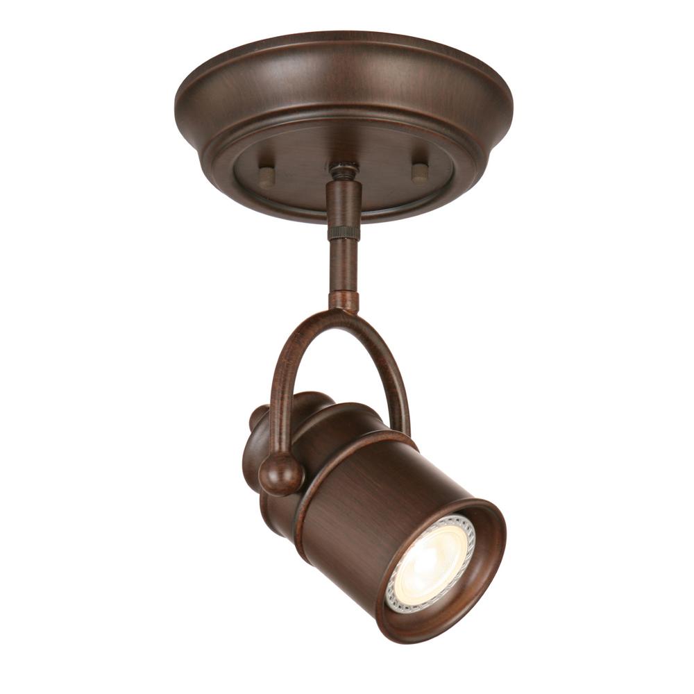 Bronze Design House Flush Mount Lights Lighting Sheridan 5 Watt 1 Light In Oil Rubbed Bronze Integrated Led Flushmount Directional Lighting