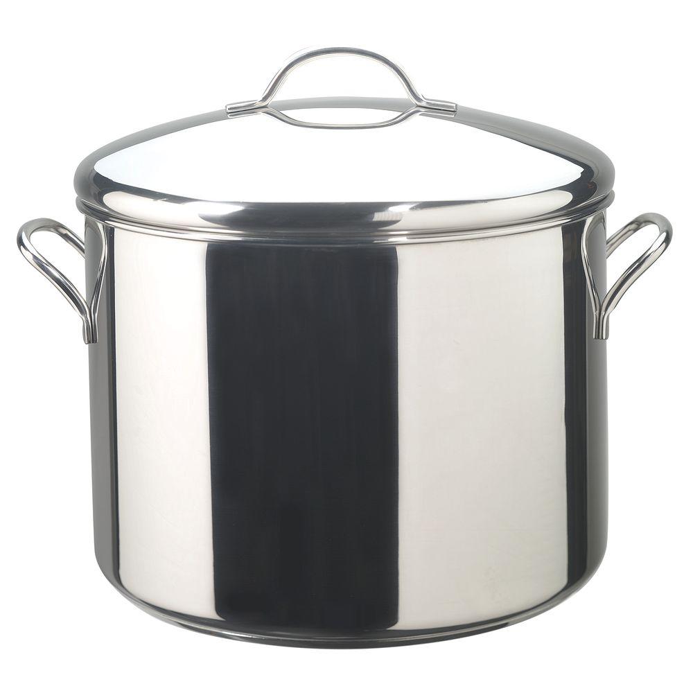 Farberware Classic Series 16 Qt. Stainless Steel Stock Pot with Heat