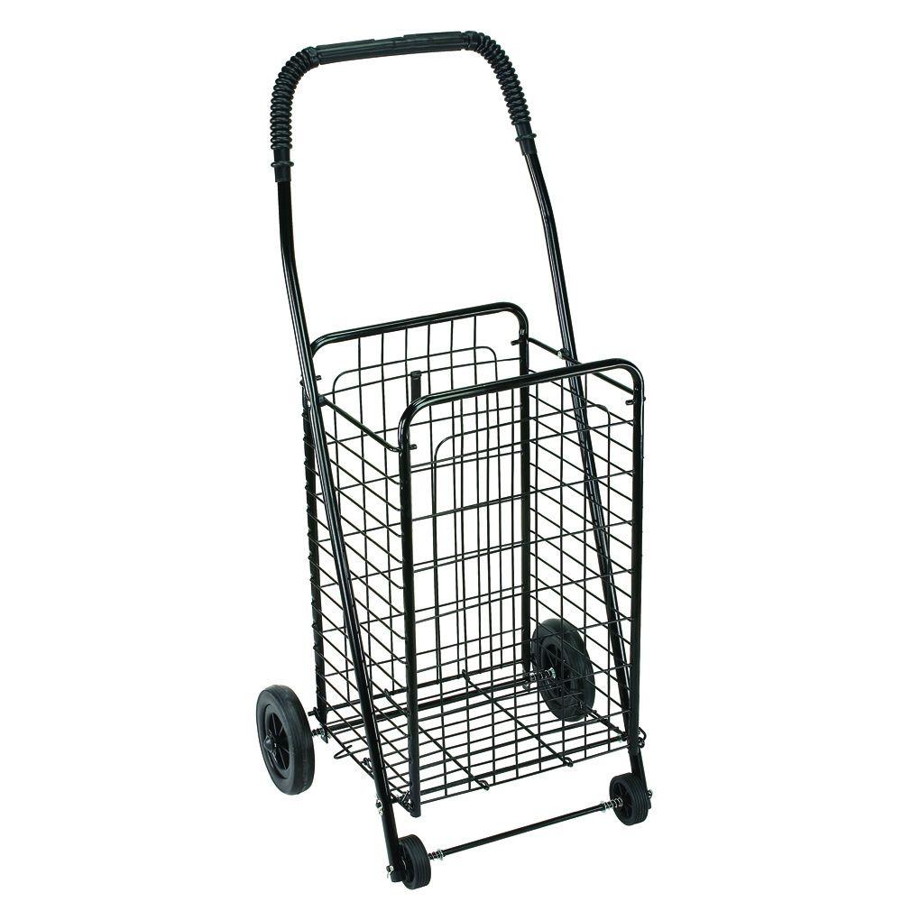 folding grocery cart with swivel wheels