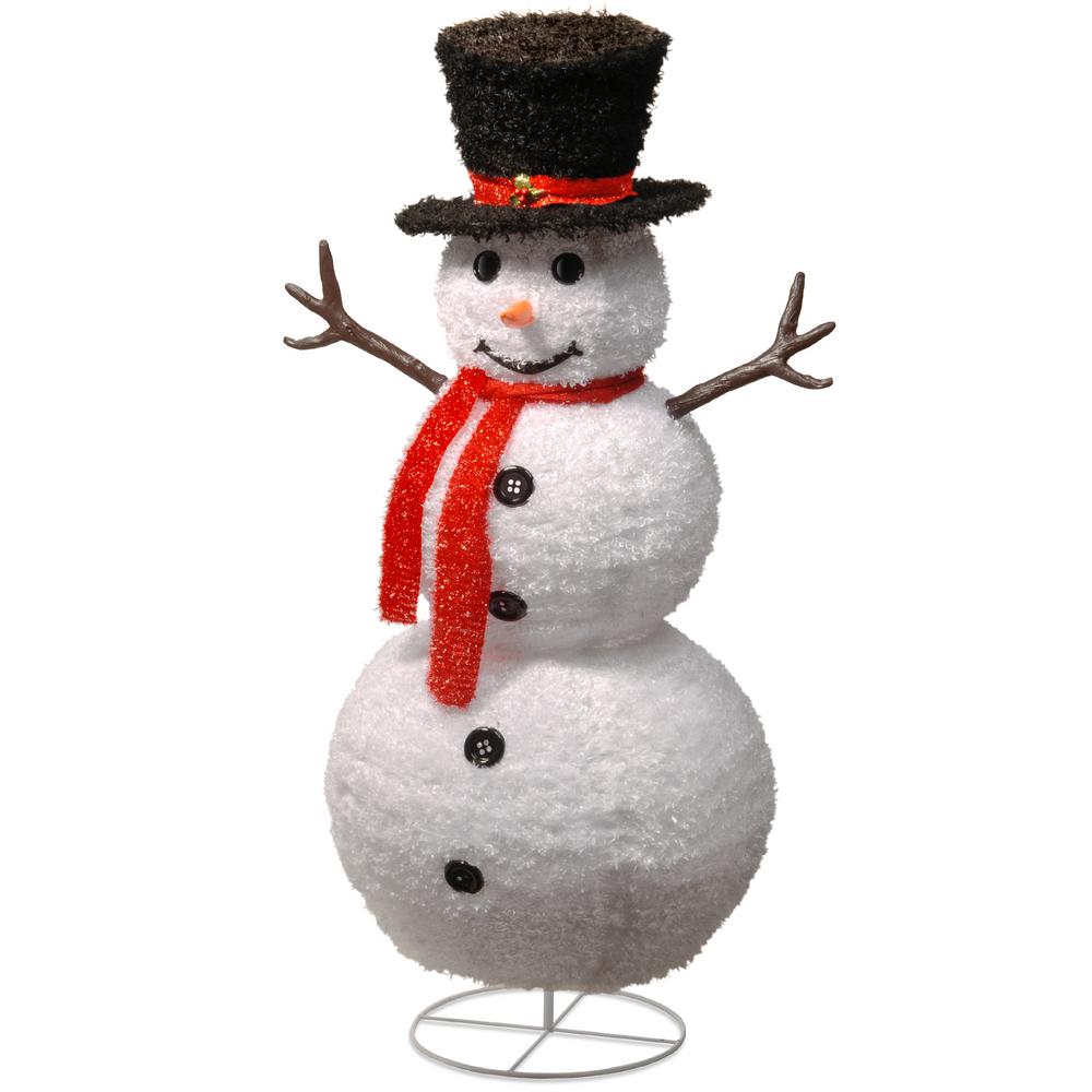 National Tree Company 48 In Pop Up Snowman Sm7 800 The Home Depot Pop Up Snowman