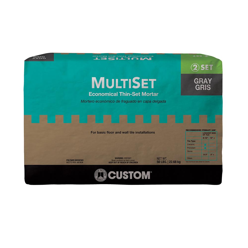 Custom Building Products Multiset Gray 50 Lb Modified Thinset