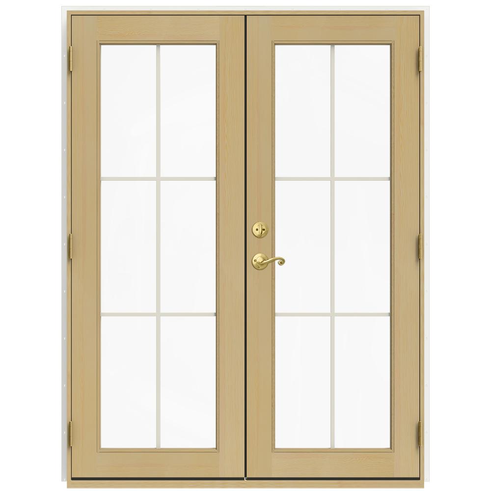 JELDWEN 59.5 in. x 79.5 in. W2500 Brilliant White Left