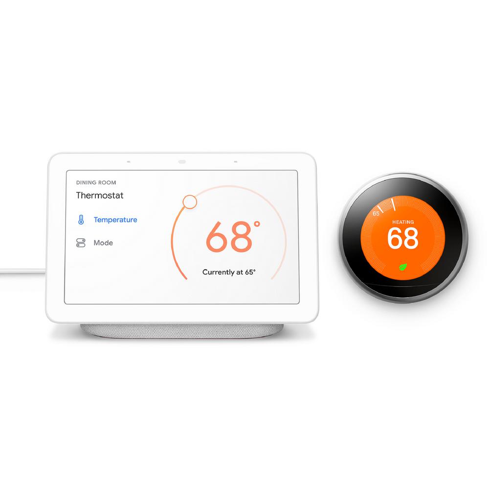 Google Nest Hub Chalk Nest Learning Thermostat 3rd Gen
