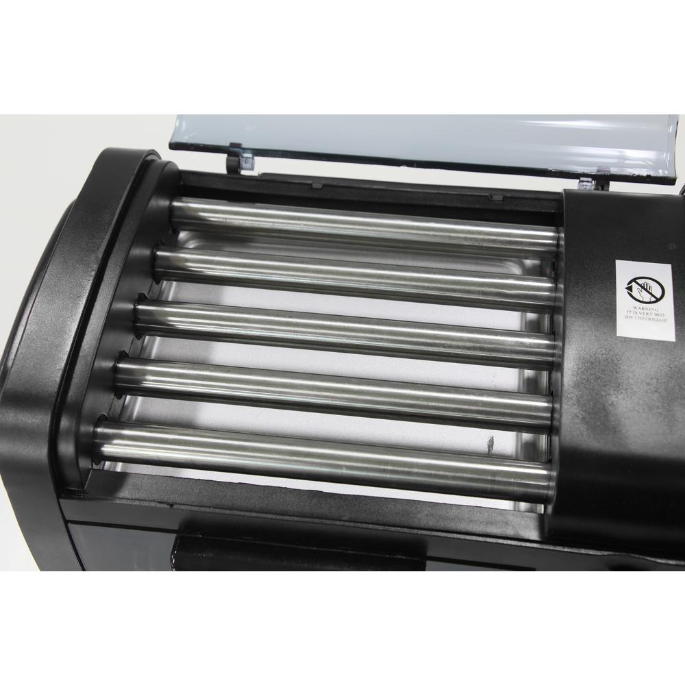 Elite Cuisine Black Hot Dog Roller and Toaster Oven EHD051B The Home