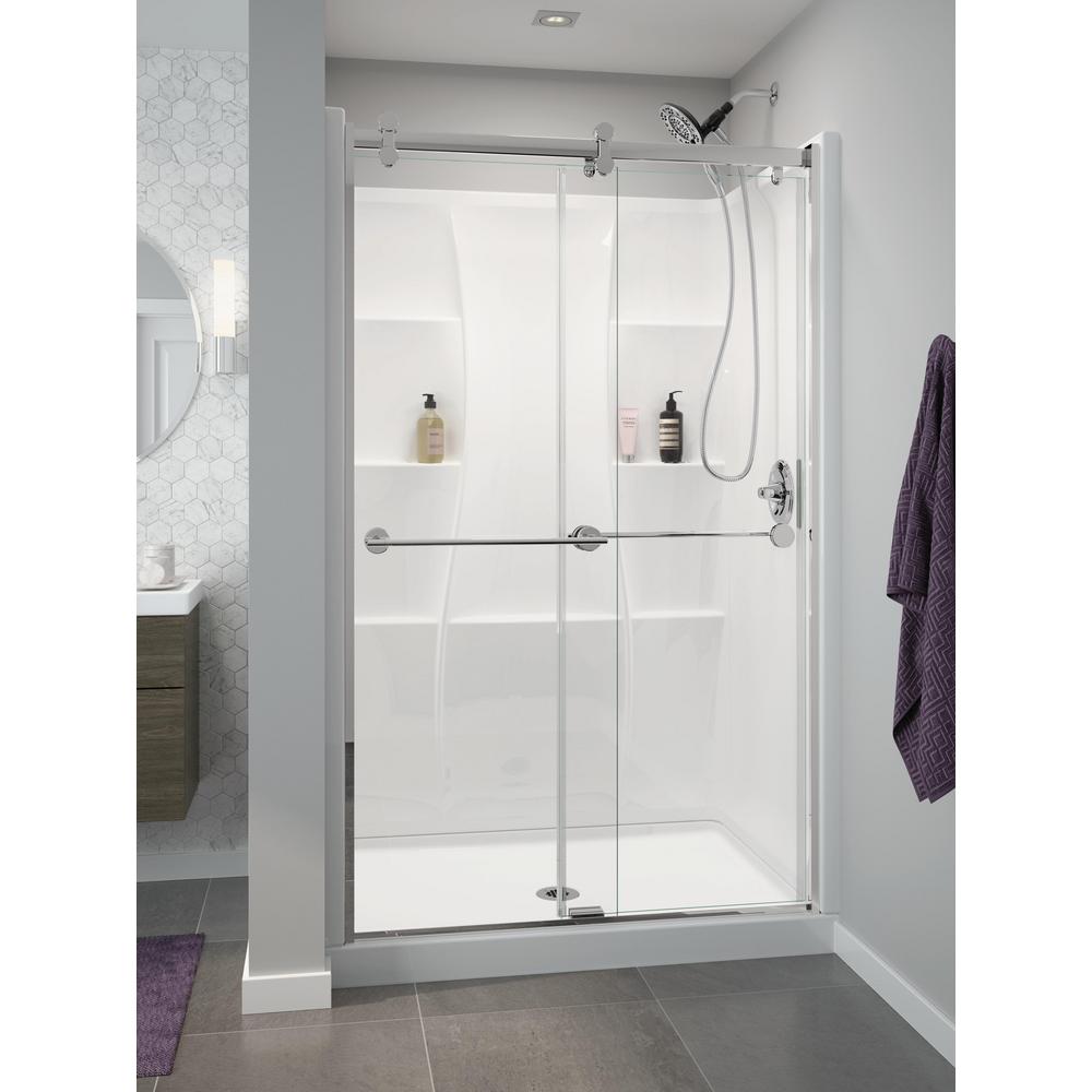 Delta Classic 400 48 In W X 74 H, Bathroom Shower Wall Panels Home Depot