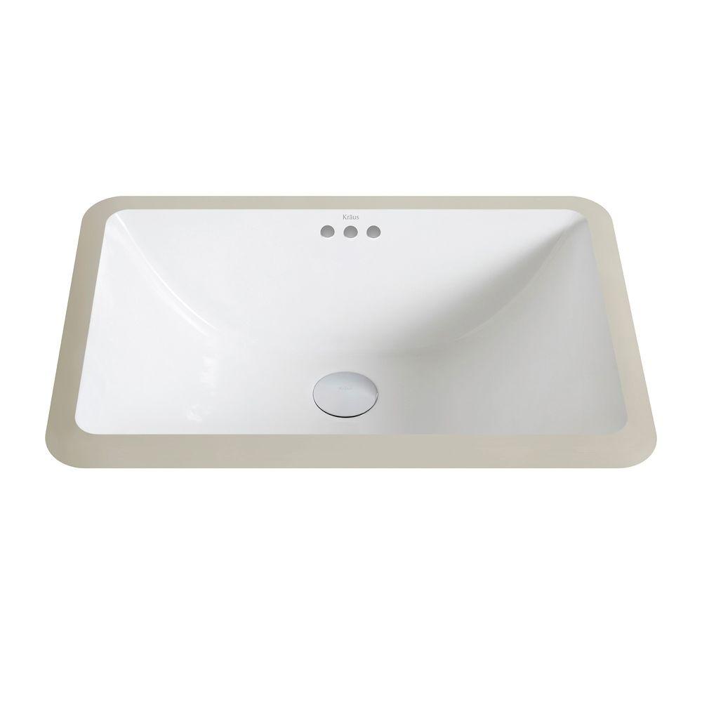 small rectangular undermount bathroom sink