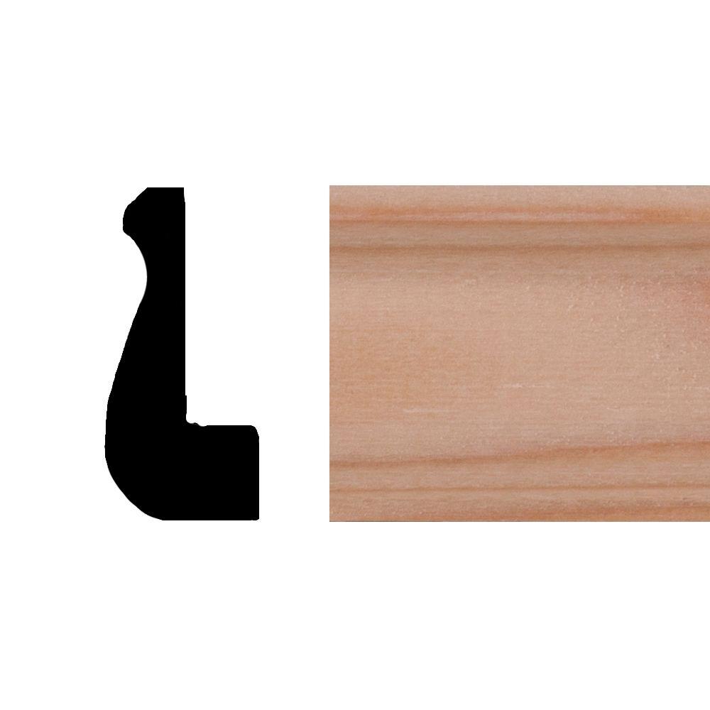 LWM 623 9/16 in. x 13/4 in. x 31/4 in. MDF Primed Radius Base Outside