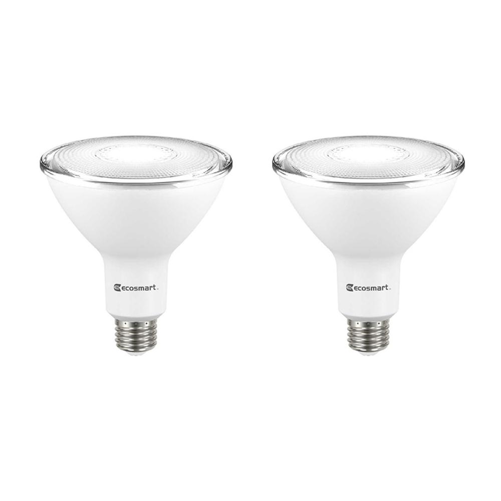 Ecosmart 120 Watt Equivalent Par38 Dimmable Flood Led Light Bulb Ecosmart 120 Watt Equivalent Par38 Dimmable Flood Led Light Bulb Daylight 2 Pack