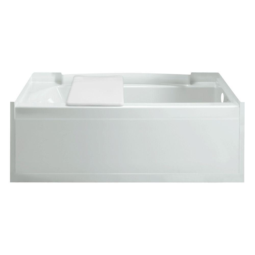 Sterling Accord 5 Ft Right Drain Rectangular Alcove Soaking Tub In Sterling Accord 5 Ft Right Drain Rectangular Alcove Soaking Tub In White