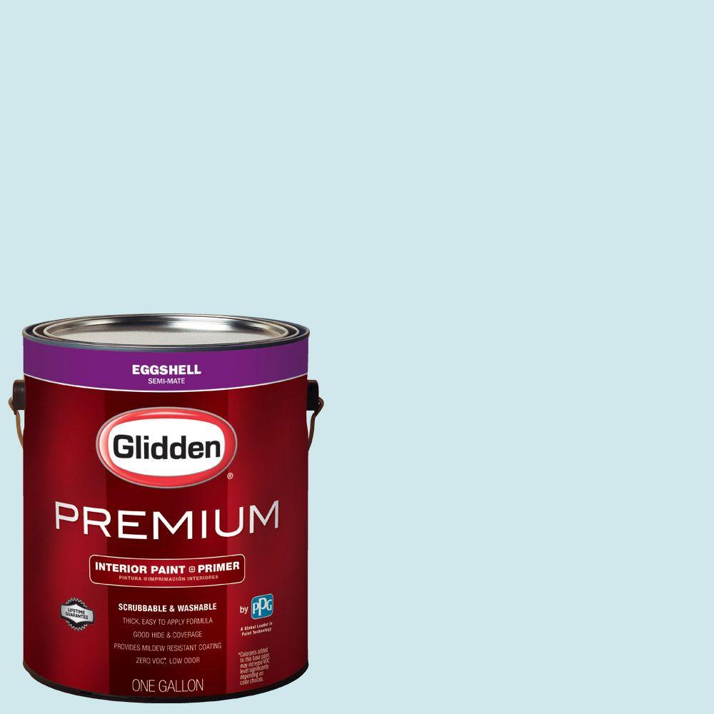 Glidden Premium 1 Gal Hdgb42u Arctic Blue Eggshell Interior Paint Hdgb42u Arctic Blue Eggshell Interior Paint With Primer