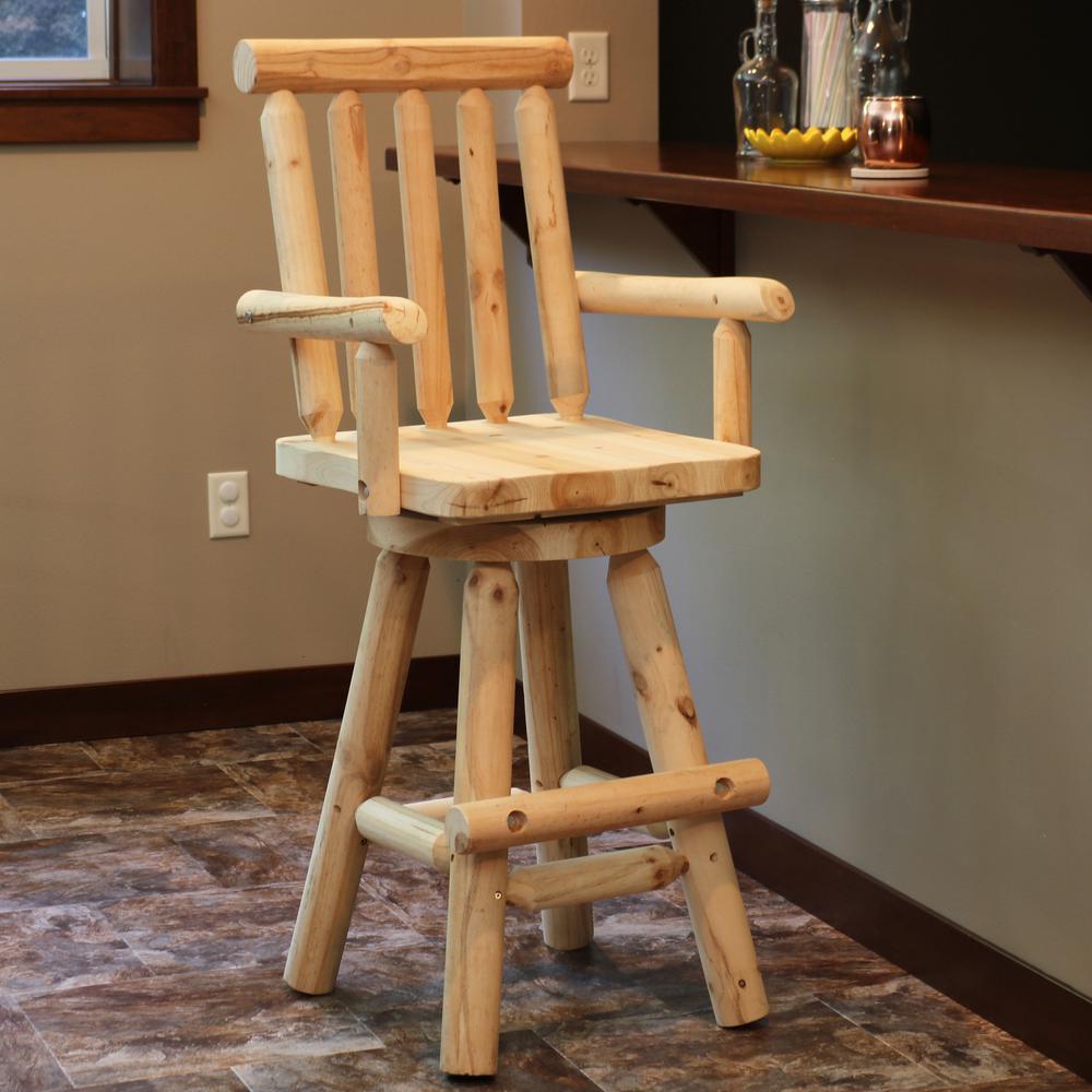 Unfinished wood bar stools