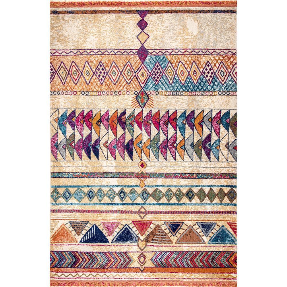 Nuloom Roce Aztec Orange 8 Ft X 10 Area Rug