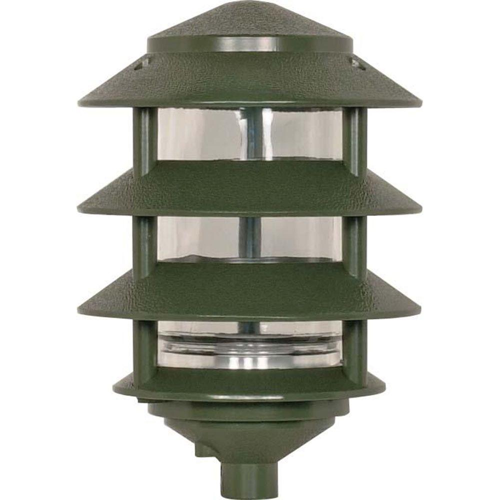 Line Voltage Landscape Lighting Outdoor The Home Depot Tony 60 Watt Green Outdoor Landscape Path Light