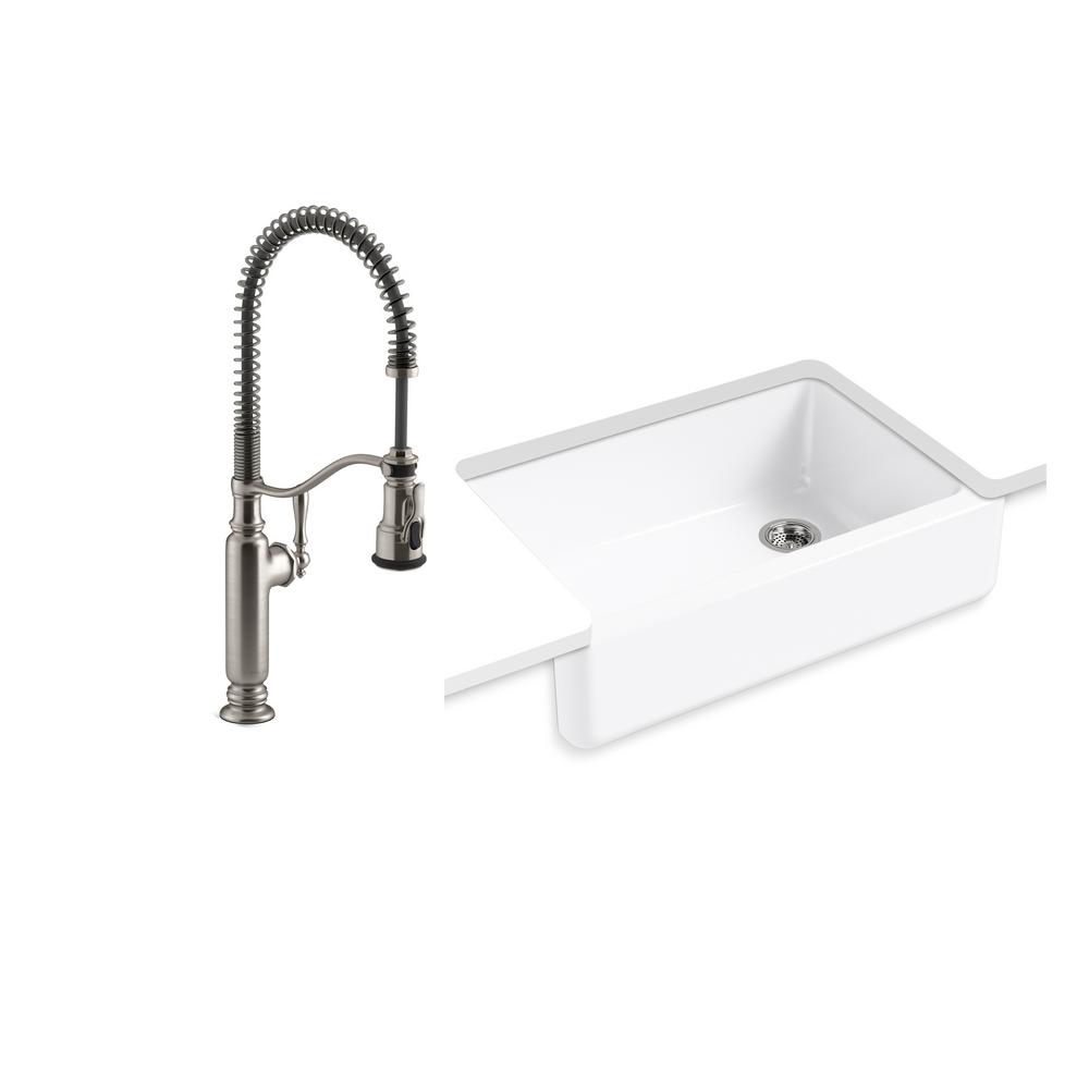 Kohler Whitehaven All In One Undermount Cast Iron 33 Kitchen