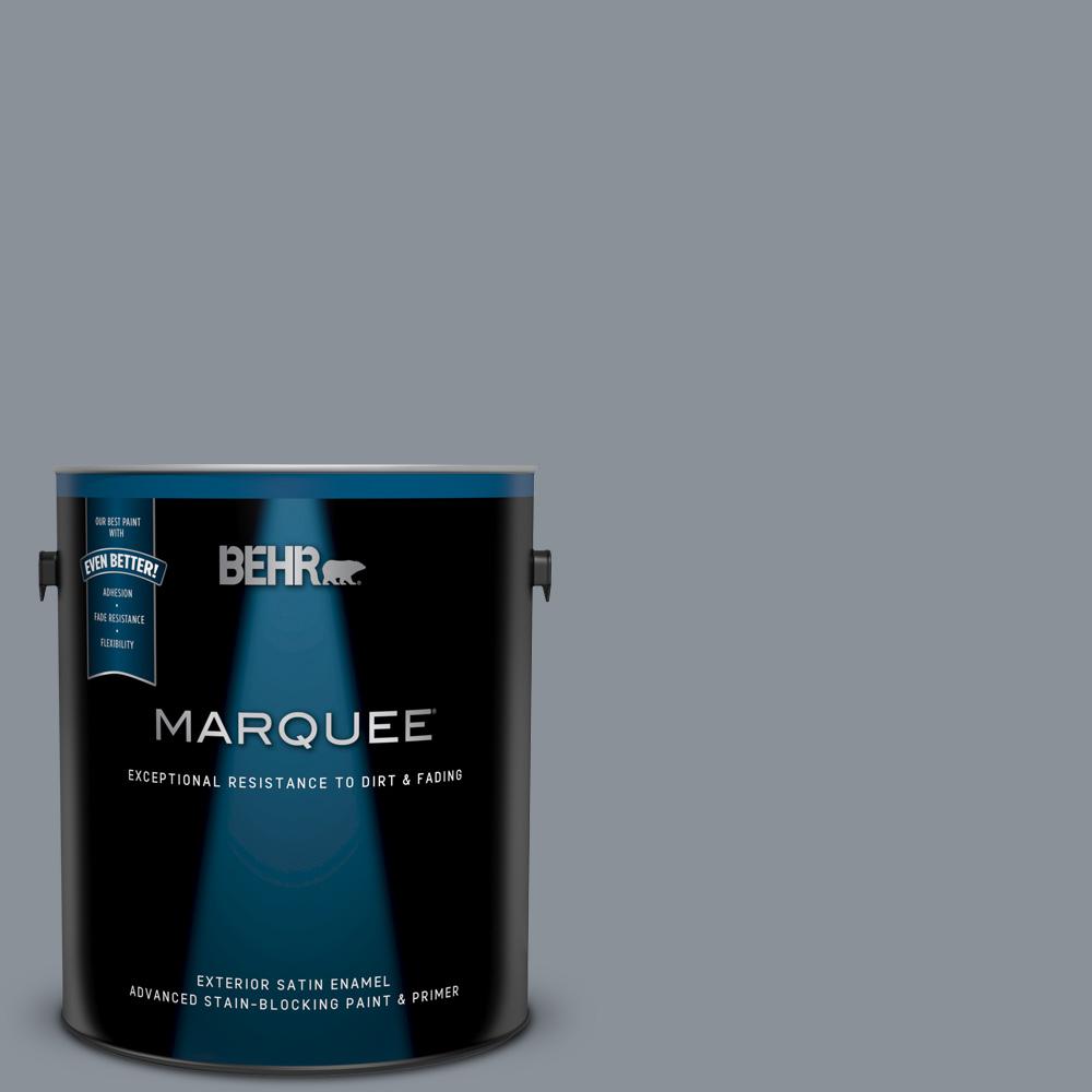 BEHR MARQUEE 1 gal. PPU1804 Dark Pewter Satin Enamel Exterior Paint
