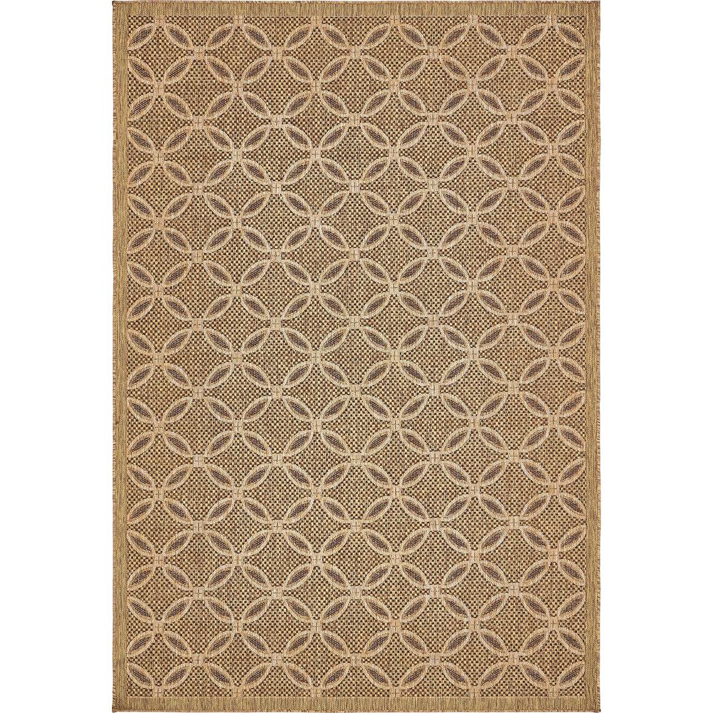 Unique Loom Outdoor Light Brown 6 X 9 Indoor Rug 3135610 Unique Loom Outdoor Light Brown 6 X 9 Indoor Rug