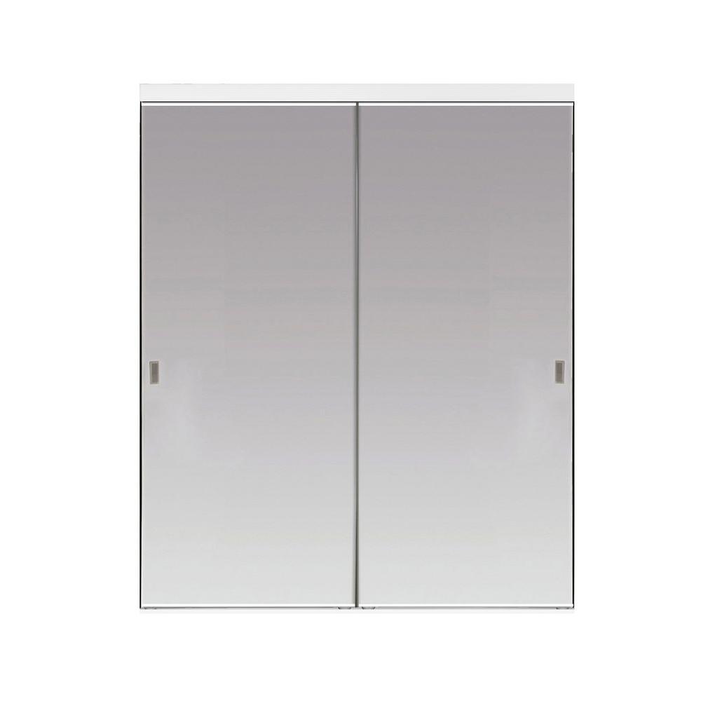 Impact Plus 90 In X 80 In Beveled Edge Backed Mirror Aluminum