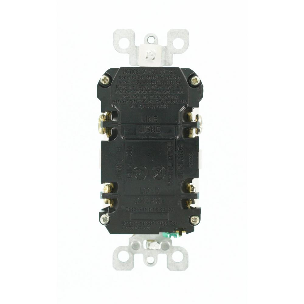 20 Leviton GFTA2-W SmartlockPro Self-Test Slim GFCI with Audible Trip Alert