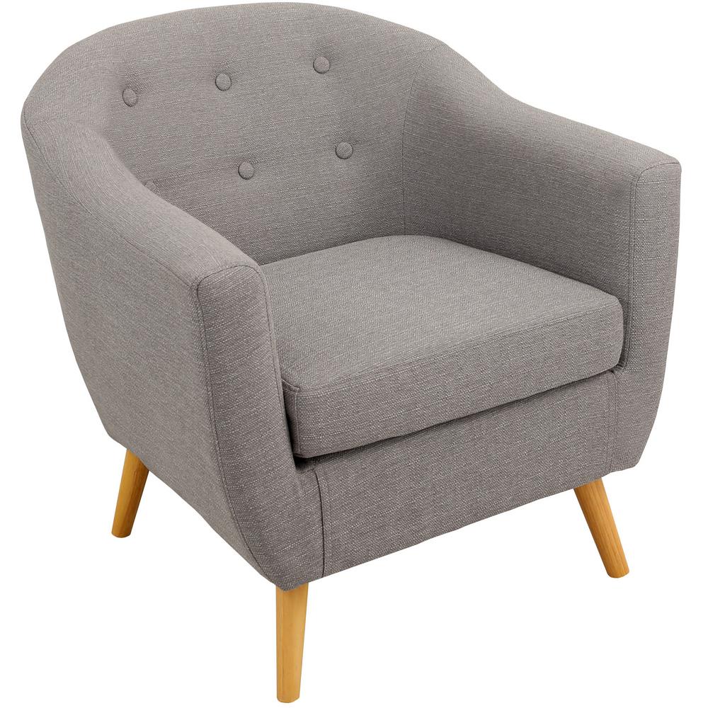 Lumisource Rockwell Light Grey Accent Chair Chr Ah Rkwl Lgy The Lumisource Rockwell Light Grey Accent Chair