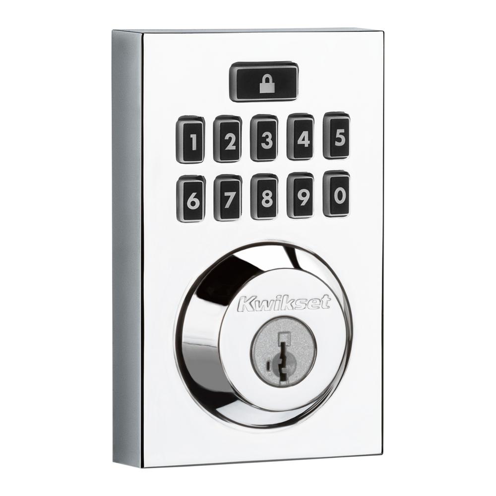 Kwikset Z-Wave SmartCode 914 Contemporary Single Cylinder Polished ...