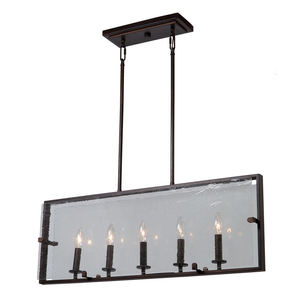 Artcraft 5 Light Oil Rubbed Bronze Billiard Cli Acg103046 Artcraft 5 Light Oil Rubbed Bronze Billiard